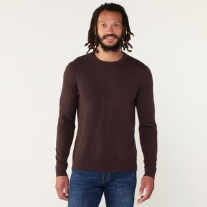 SMARTWOOL Men Crewneck Sweater Size XL Burgundy 30% Merino Wool Soft Stretch